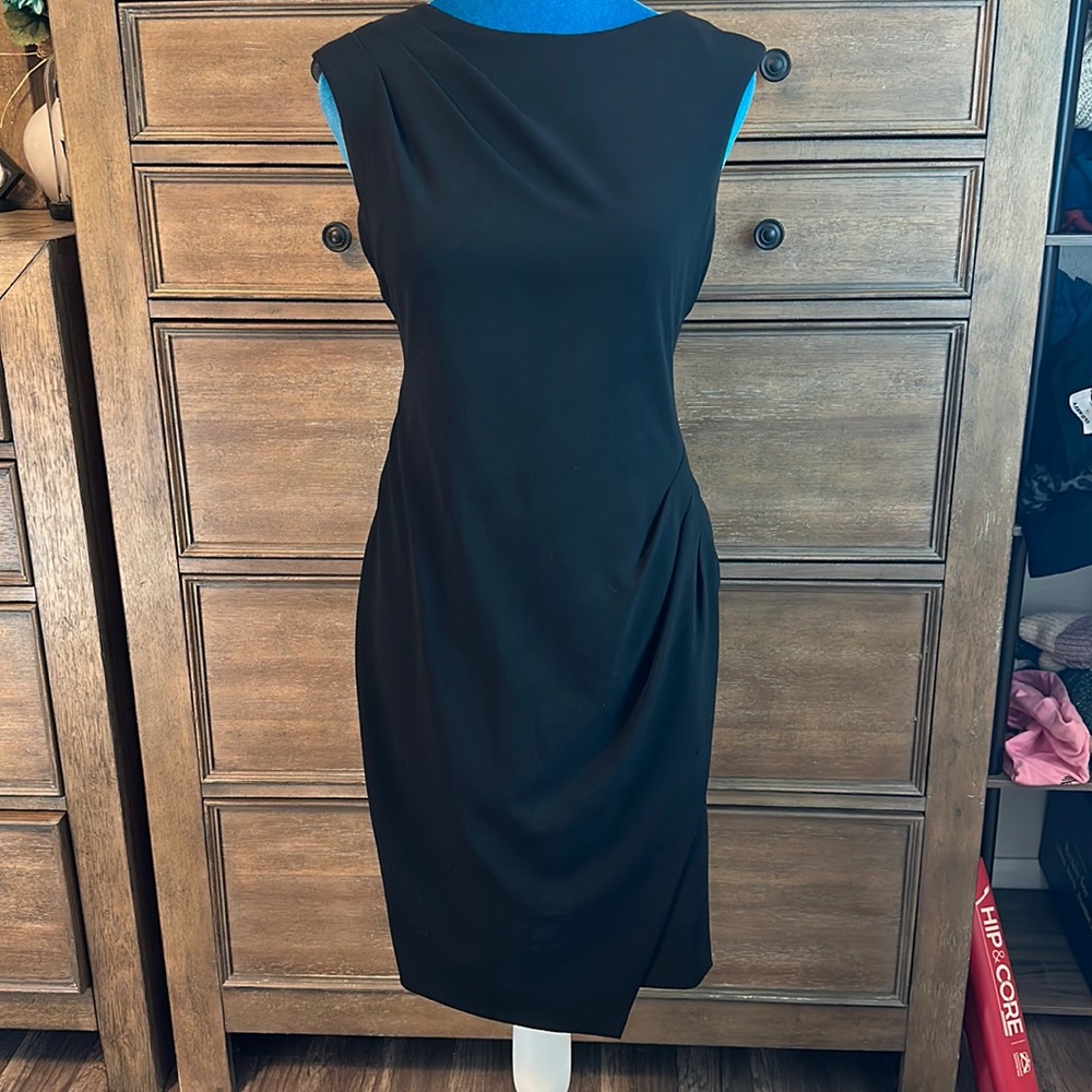 Calvin Klein sheath dress, black, 2P